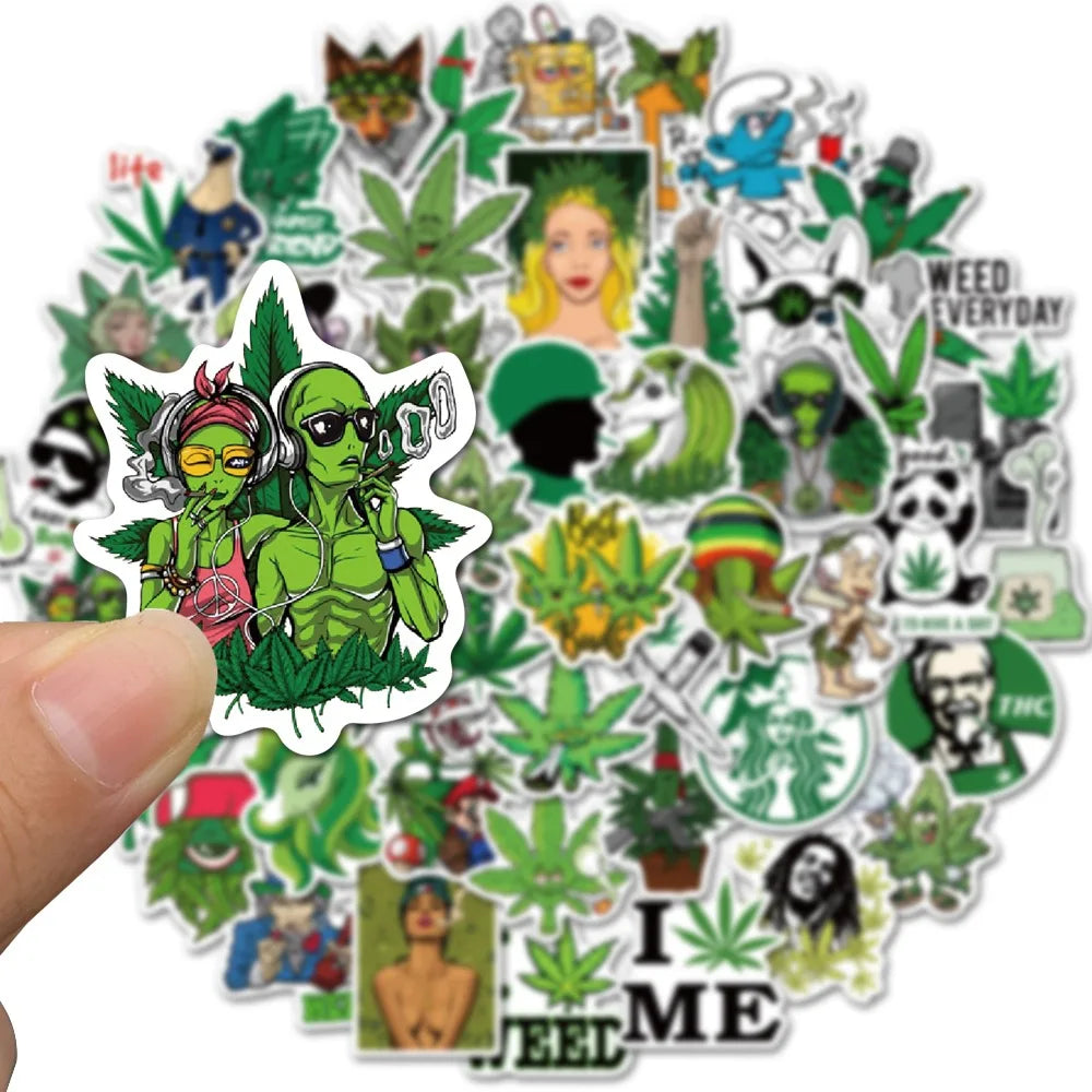 50 PACK STICKERS - GANJA