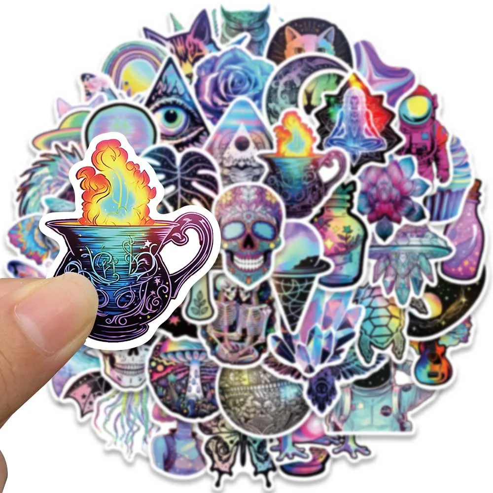 50 PACK STICKERS - PSYCHADELIC