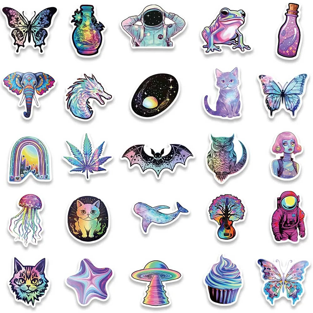 50 PACK STICKERS - PSYCHADELIC