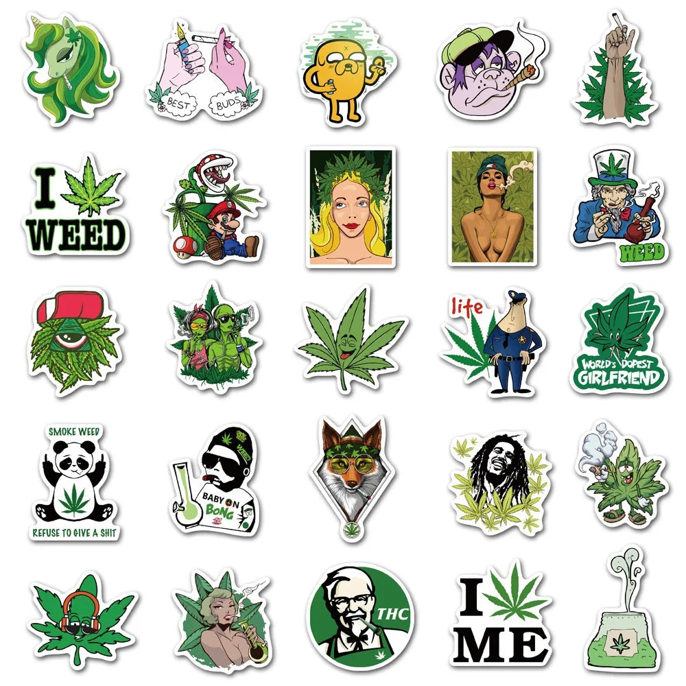 50 PACK STICKERS - GANJA