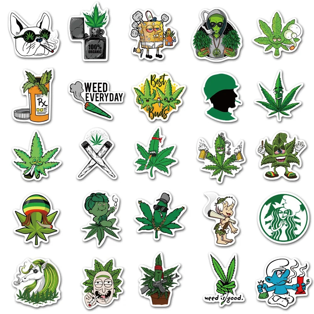 50 PACK STICKERS - GANJA